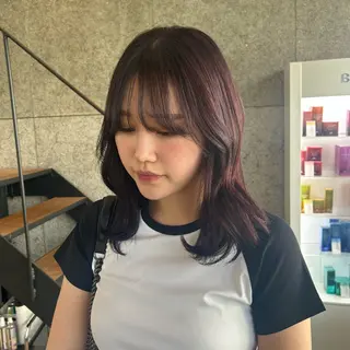 カラー 🍓垢抜けハイトーン 🍓HINAのヘアスタイル