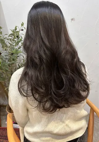 ロング 小顔ショート/透明感 カラー/チサトのヘアスタイル