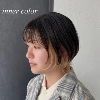 カラー ブリーチ・デザイン カラー/江原のヘアスタイル