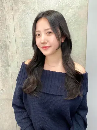 ロング カラー 韓国/ワンホンヘア 髪質改善/MaCoのヘアスタイル