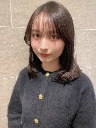 セミロング 縮毛矯正/髪質改善 インナーカラーせいぎのヘアスタイル