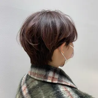 ショート SUZUNO🤎ボブ レイヤー🫧顔周りのヘアスタイル