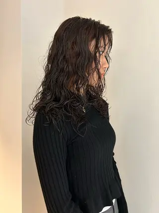 セミロング ケン ショウのヘアスタイル