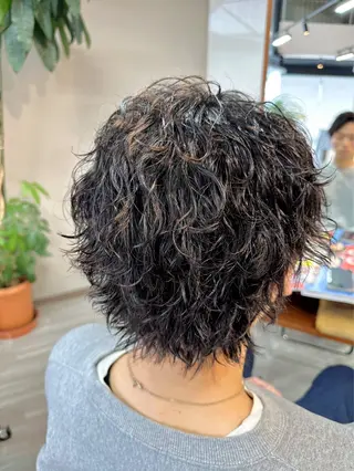 パーマ メンズ arika オケシ　リョウダイのヘアスタイル