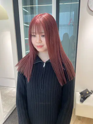 セミロング カラー Parve Mix /頓宮 稚愛🤍のヘアスタイル