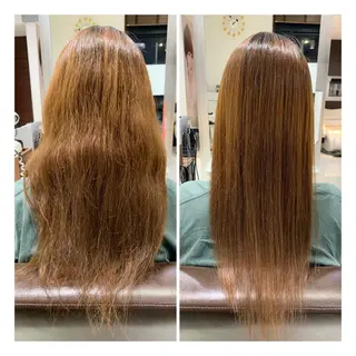 ロング 岡田まみ🍒🤍 透明感カラーのヘアスタイル