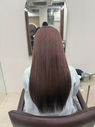 ロング カラー 🌻Reina／ ブリーチ／縮毛矯正のヘアスタイル