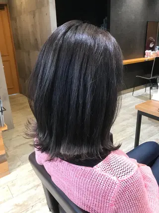 ミディアム カラー パーマ ヘアアレンジ メンズ キッズ ネイル マツエク・マツパ EnBlesS西宮 マンツーマン神道有基のヘアスタイル
