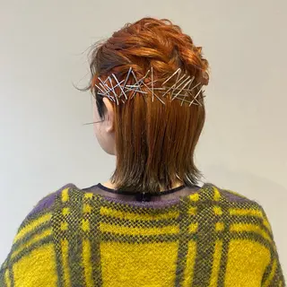 ミディアム ヘアアレンジ 久保田 茜のヘアスタイル