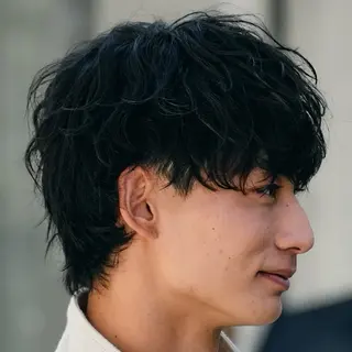ショート パーマ 藤川 明英里のヘアスタイル