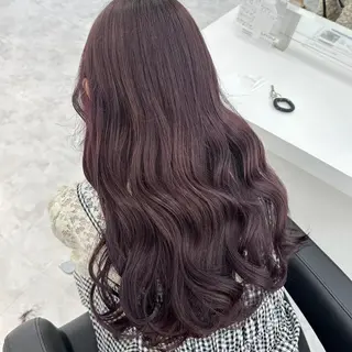 カラー ミディアム 🎀🫧透明感 ピンクラベンダー💟のヘアスタイル