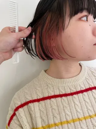 ショート カラー 【吉祥寺】ショート/ レイヤーボブ/ryoのヘアスタイル