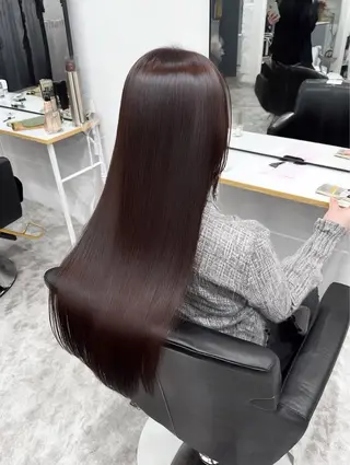 ロング パーマ 似合わせカットカラー りおなのヘアスタイル