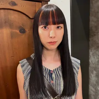 ロング カラー ショート/ウルフ ハイトーン/カイセイのヘアスタイル