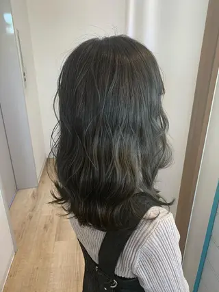 セミロング カラー ヘアアレンジ 店長/ 加藤 流菜のヘアスタイル