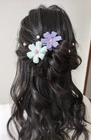 ロング ヘアアレンジ ヘアメイク/着付け AYAKAのヘアスタイル
