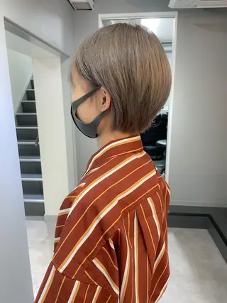 ショート カラー ヘアアレンジ cherir髪質改善 パーソナルカラー診断のヘアスタイル