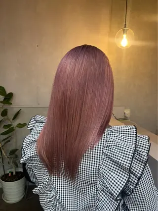 セミロング 💜髪質改善/ 艶カラー/ミナ🩷のヘアスタイル