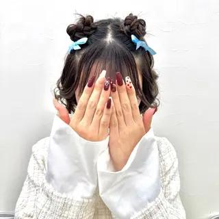 ミディアム ヘアアレンジ ヘアメ🎀推しカラー 🥣横浜/しほ🧸のヘアスタイル