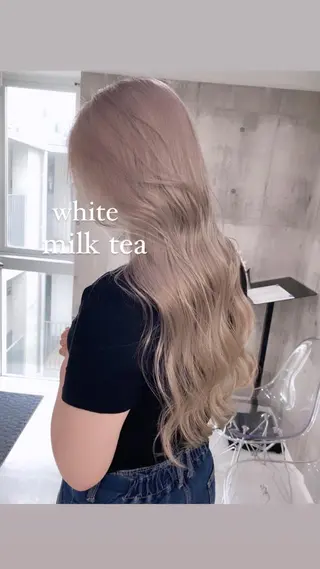 ロング カラー パーマ ヘアアレンジ メンズ キッズ ネイル マツエク・マツパ アイブロウ 🐺ウルフ×ハイトー ン🖤Yukinoのヘアスタイル