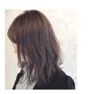 ミディアム パーマ 嶋佐 昌大 シマサマオのヘアスタイル