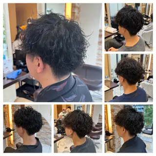 パーマ メンズ ⭐️透明感カラー/ パーマ⭐️宮野翔のヘアスタイル