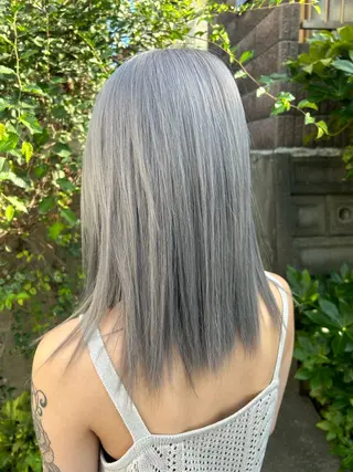 カラー ダブルスキルエクステ /羽エクステ白石宇由のヘアスタイル