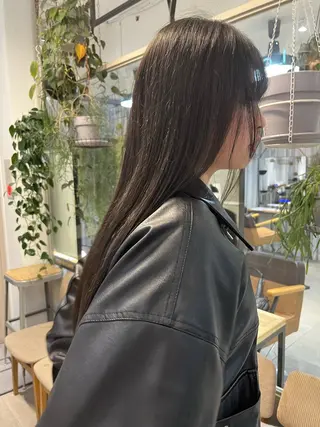 ロング カラー 赤み消しカラー/ ナチュラル/トモキのヘアスタイル