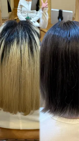 カラー 西邑 心のヘアスタイル