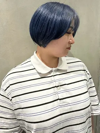 ショート カラー ボブ/ゆるふわ ボブパーマ/とういのヘアスタイル