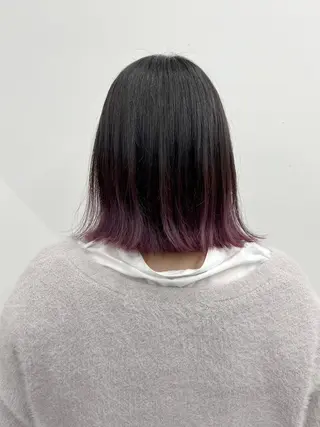 カラー セミロング 【公式】amble luxe池袋東口🩷のヘアスタイル