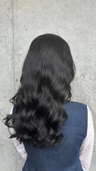 セミロング パーマ 原田 聖也のヘアスタイル
