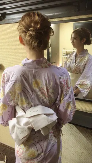 ミディアム ヘアアレンジ セット&メイク RICK trickのヘアスタイル
