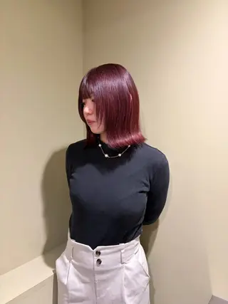 ミディアム 🌷下野 莉果/ボブ /パーマ/メンズ🌷のヘアスタイル