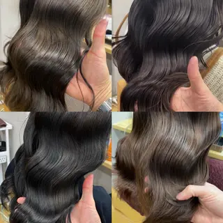 セミロング プル艶職人/ にしものヘアスタイル