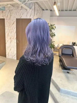 ミディアム カラー ハイトーン×似合わせ 🌱中川慎之介のヘアスタイル