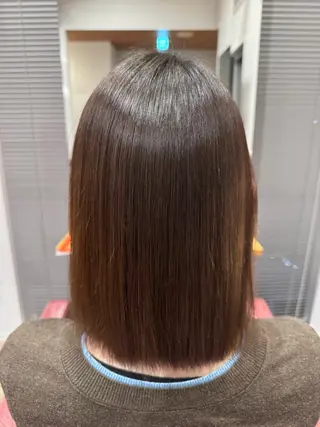 ミディアム パーマ 藤原 杏翼のヘアスタイル