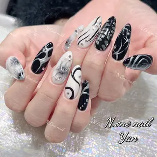 ネイル 長いだし/スカルプ/ パラシェルN.oneのネイルデザイン