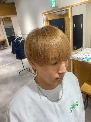 カラー メンズ メンズブリーチカラー /パーマ ごーた立川のヘアスタイル