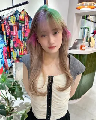 ロング カラー ナチュラル・ハイトー ン🏆HINOKIのヘアスタイル