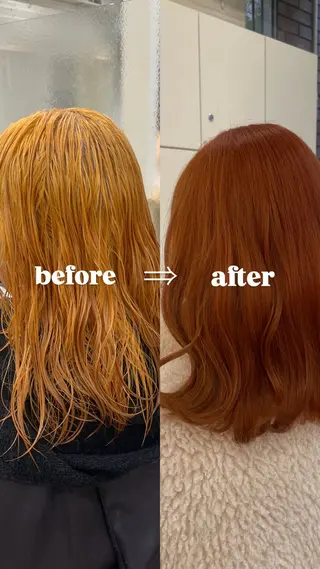 セミロング カラー hana✿ /透明感カラーのヘアスタイル