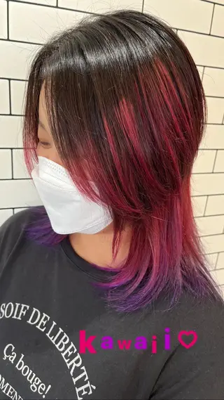 ミディアム カラー stylist N0Nのヘアスタイル