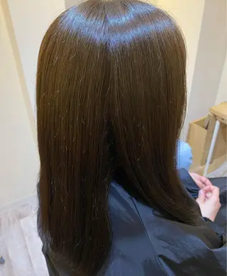 ロング 金島 青のヘアスタイル