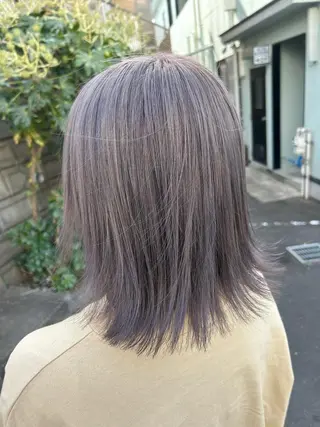 カラー ダブルスキルエクステ /羽エクステ白石宇由のヘアスタイル