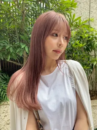 ロング カラー ハイトーン/デザイン hirokiのヘアスタイル