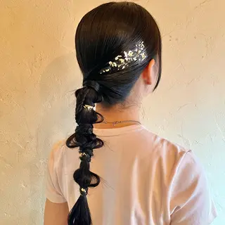 ロング かわいいを＋🎀𖤐 上品hair/ 星愛のヘアスタイル