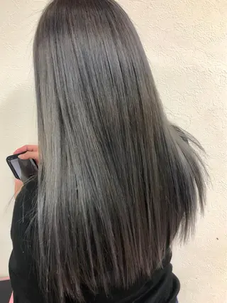 カラー ダブルスキルエクステ /羽エクステ白石宇由のヘアスタイル