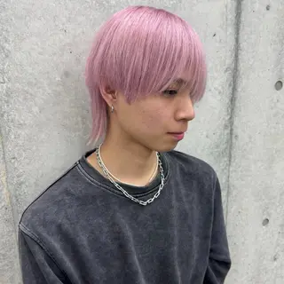 ショート カラー メンズ 🌱ブリーチ・透明感 カラー/mapi🦭のヘアスタイル