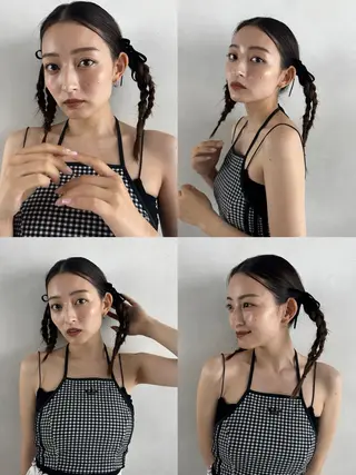 セミロング ブリーチなしカラー/ パーマ/おとは🦖♡のヘアスタイル