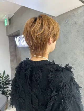 ショート カラー メンズ ナチュラル×色気パ ーマ 渋谷/マナミのヘアスタイル